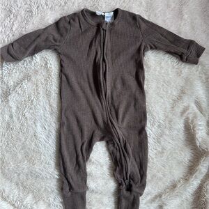 Jamie Kay Chocolate Ribbed Kids Footie